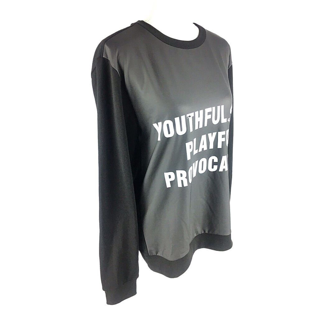 69 Slam Boys/Womens Crewneck Sweatshirt L Large‎ Black Long Sleeve Pullover - Picture 4 of 8